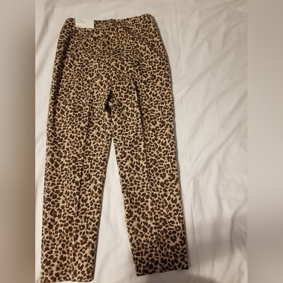 NWT Anna Taylor Leopard Pants High Rise Size 8 - Picture 4 of 9